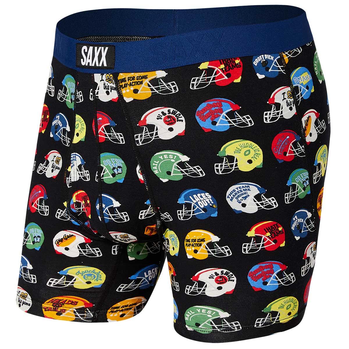 Saxx Ultra Boxer with Fly Men's in Multi The Huddle Is Real
